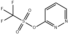 3-[(Trifluoromethyl)sulphonyloxy]pyridazine Struktur