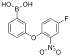 3-(4-Fluoro-2-nitrophenoxy)benzeneboronic acid Struktur