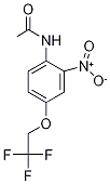 N-[2-Nitro-4-(2,2,2-trifluoroethoxy)phenyl]acetamide, 2-Acetamido-5-(2,2,2-trifluoroethoxy)nitrobenzene Struktur