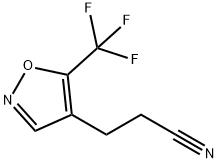 4-(2-Cyanoethyl)-5-(trifluoromethyl)isoxazole Struktur