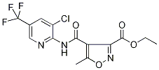 Ethyl 4-({[3-chloro-5-(trifluoromethyl)pyridin-2-yl]amino}carbonyl)-5-methylisoxazole-3-carboxylate 97% Struktur