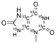 3-Methyluric acid-13C4,15N3 Struktur