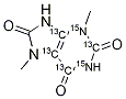 3,7-Dimethyluric Acid-[13C4,15N2] Struktur