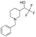 1-(1-Benzylpiperidin-3-yl)-2,2,2,-trifluoroethan-1-ol Struktur