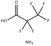 Ammonium pentafluoropropionate Struktur