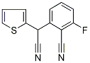 2-(2-Cyano-3-fluoro)-2-(thien-2-yl)acetonitrile 97% Struktur