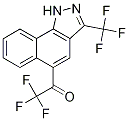 2,2,2-Trifluoro-1-[3-(trifluoromethyl)-1H-benzo[g]indazol-5-yl]ethanone Struktur