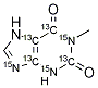 1-Methylxanthine-13C4,15N3 Struktur