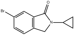 6-Bromo-2-cyclopropylisoindolin-1-one Struktur