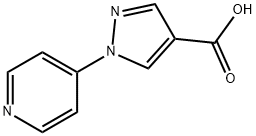 1-(pyridin-4-yl)-1H-pyrazole-4-carboxylic acid Struktur