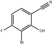 2-Bromo-6-cyano-3-fluorophenol Struktur