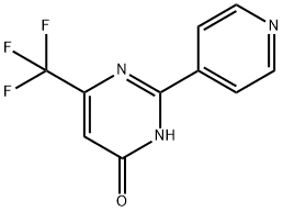 4-Hydroxy-2-(pyridin-4-yl)-6-(trifluoromethyl)pyrimidine Struktur