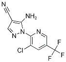 3-Amino-1-[3-chloro-5-(trifluoromethyl)pyridin-2-yl]-4-cyano-1H-pyrazole, 2-[3-Amino-4-cyano-1H-pyrazol-1-yl]-3-chloro-5-(trifluoromethyl)pyridine Struktur