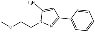 1-(2-Methoxyethyl)-3-phenyl-1H-pyrazol-5-amine Struktur