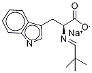 N-(2,2-Dimethylpropylidene)-L-tryptophan Monosodium Salt Struktur