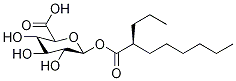 R-(-)-Arundic Acid Acyl-β-D-Glucuronide Struktur