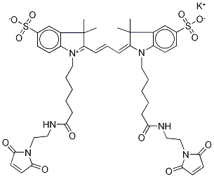 Cyanine 3-Bismaleimide, Potassium Salt, 90% Struktur