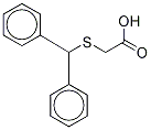 2-[(Diphenylmethyl)thio]acetic Acid-d10 Struktur