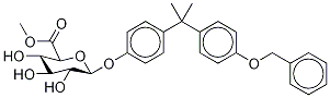 4'-O-Benzyl Bisphenol A β-D-Glucuronic Acid Methyl Ester Struktur