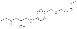 O-Desisopropyl-O-ethyl Bisoprolol-d7 HeMifuMarate Struktur