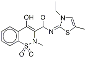 3-Ethyl-2-iMine MeloxicaM-d5 Struktur