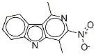 3-Nitro-1,4-diMethyl-5H-pyrido[4,3-b]indole Struktur