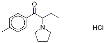 4'-Methyl-α-pyrrolidinobutyrophenone-d8 Hydrochloride Struktur