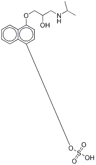 (+/-)-4Hydroxy Propranolol-d7 Sulfate Struktur