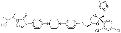 Hydroxy Itraconazole-d8 Struktur