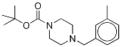 N-tert-Butoxycarbonyl 1-(3-Methylbenzyl)piperazine-d8 Struktur