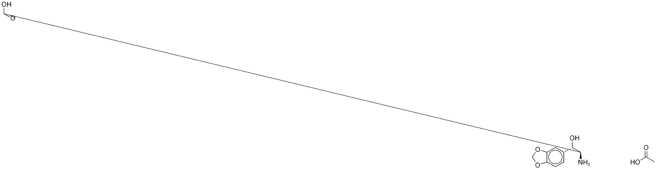 DL-threo-β-(3,4-Methylenedioxyphenyl)serine-13C2,15N Acetate Salt Struktur