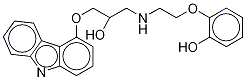 O-DesMethyl Carvedilol-d5 Struktur