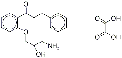 N-Depropyl Propafenone-D5 Oxalate Salt Struktur