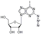 2-Azido-6-iodoadenosine Struktur