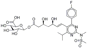 Rosuvastatin-d6 Acyl--D-glucuronide Struktur