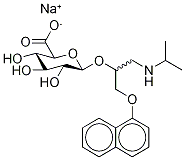 rac Propranolol-d7 -D-Glucuronide Sodium Salt Struktur