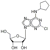 2-Chloro-N6-cyclopentyl-d4 Adenosine Struktur