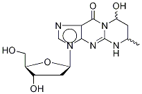 α-Methyl-γ-hydroxy-1,N2-propano-2'-deoxyguanosine-13C,15N2
(Mixture of DiastereoMers) Struktur