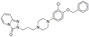 4'-Hydroxy Trazodone-d6 Benzyl Ether Struktur