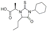 3-Cyclohexyl-1-(2-Methyl-ethanoic Acid)-5-propyl-2-thioxo-4-iMidazolidinone Struktur