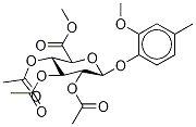 4-BroMo-2-Methoxyphenyl β-D-Glucopyranosiduronic Acid Triacetate Methyl Ester Struktur