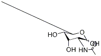 2-Acetamido-2,6-dideoxy-L-talose Struktur