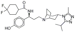 4-Hydroxyphenyl Maraviroc-d6 Struktur