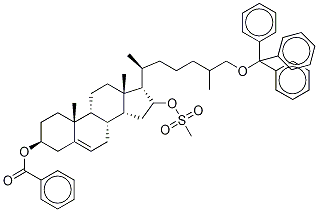 3-O-Benzoyl-16-O-mesyl-26-O-trityl 16,26-Dihydroxy Cholesterol Struktur