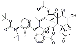 N-Desbenzoyl-N-tert-butoxycarbonyl-N,O-isopropylidene 6α-Hydroxy Paclitaxel Struktur