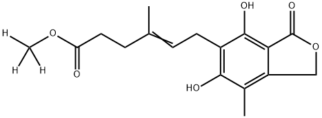 O-DesMethyl Mycophenolic Acid Methyl Ester-d3 Struktur