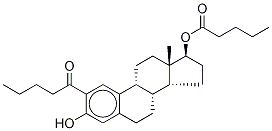 2-Valeryl-17β-estradiol 17-Valerate Struktur