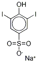 4-Hydroxy-3,5-diiodobenzenesufonic Acid SodiuM Salt Hydrate, >95% Struktur