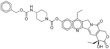 7-Ethyl-10-(4-[[benzylcarbaMoyl]aMino]-1-piperidino)carbonyloxycaMptothecin-d3 Struktur