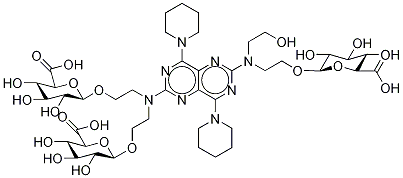 DipyridaMole Tri-O-β-D-glucuronide Struktur